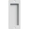 Ekena Millwork Premium 6" Flush Pull For Barn Doors 3/4" Thick or Greater, Rocket White GB6001FP06RW - alternate 1